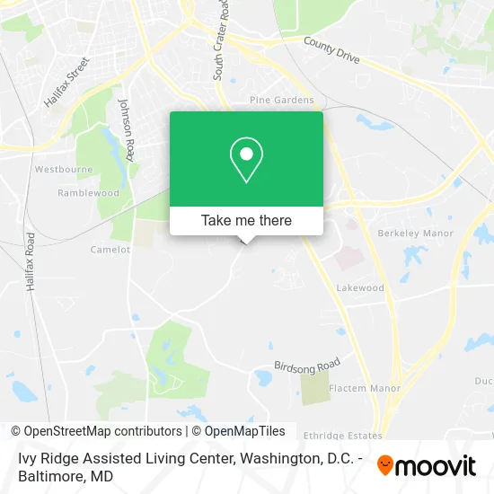 Ivy Ridge Assisted Living Center map
