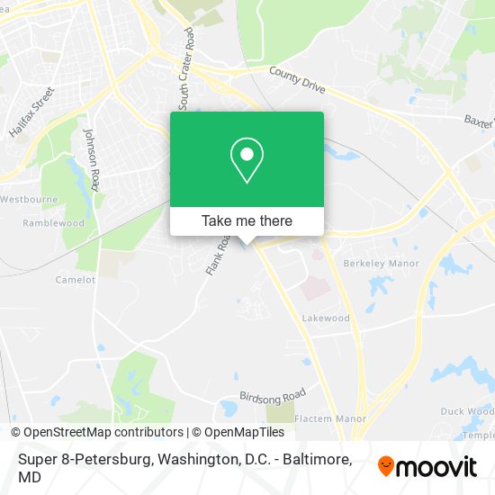 Mapa de Super 8-Petersburg