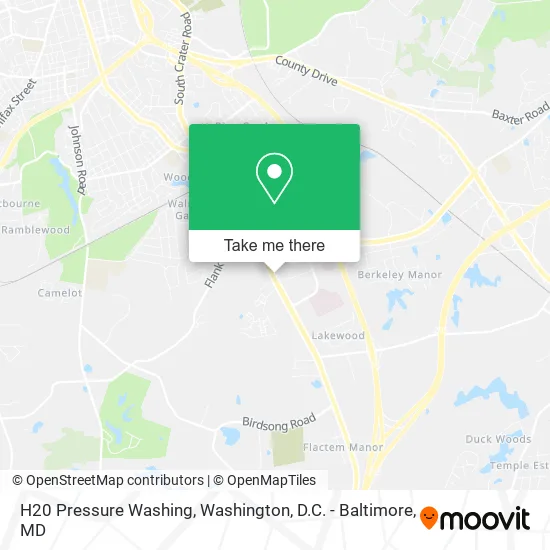 H20 Pressure Washing map
