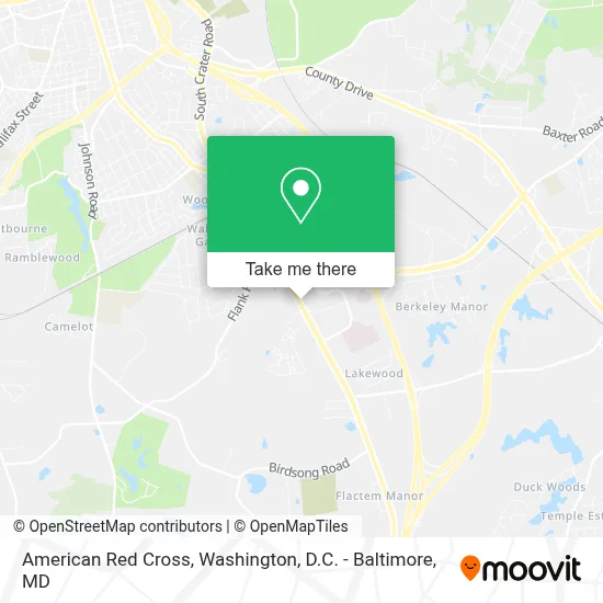 American Red Cross map