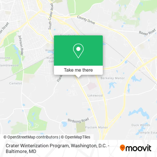 Crater Winterization Program map