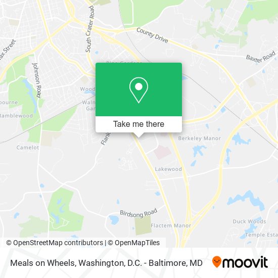 Meals on Wheels map