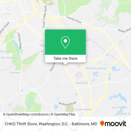 CHKD Thrift Store map