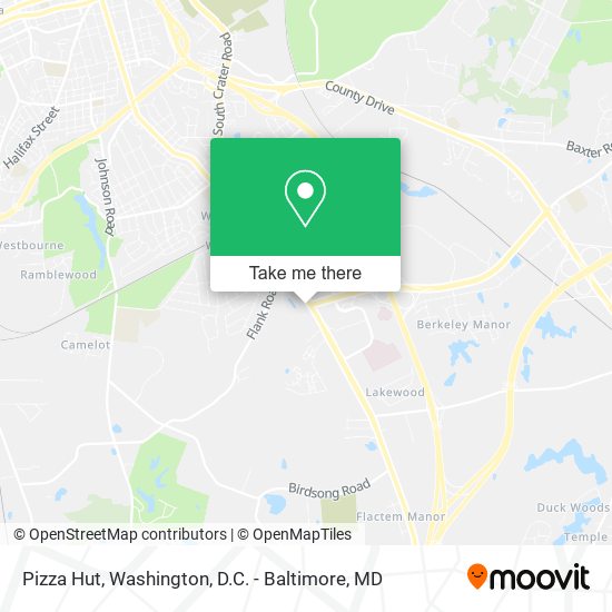 Mapa de Pizza Hut