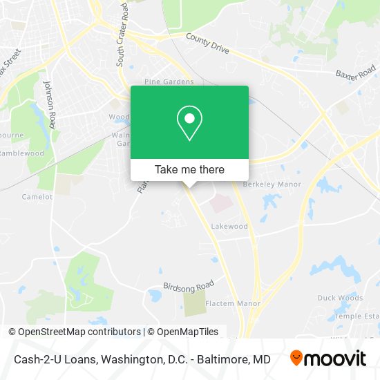 Cash-2-U Loans map