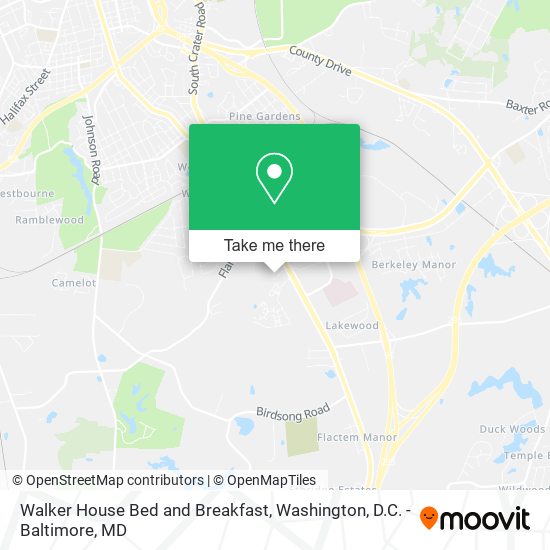 Mapa de Walker House Bed and Breakfast