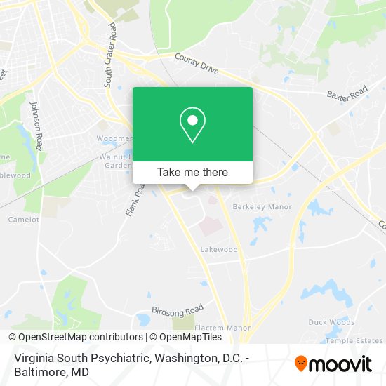 Virginia South Psychiatric map