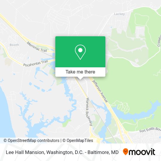 Lee Hall Mansion map