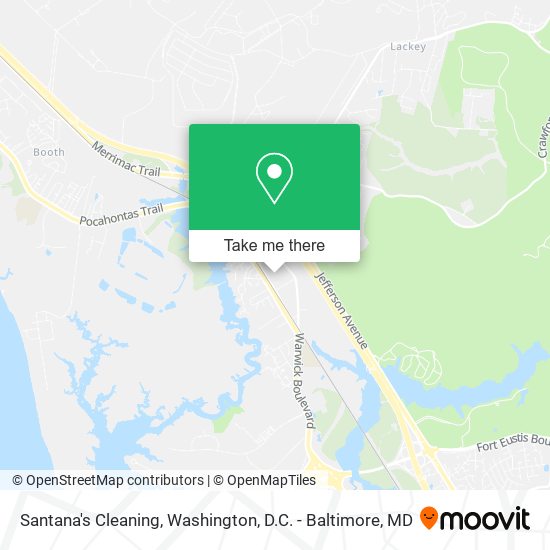 Santana's Cleaning map