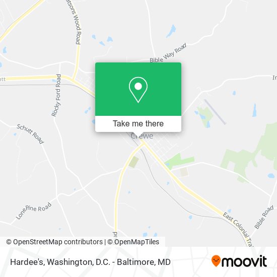 Hardee's map