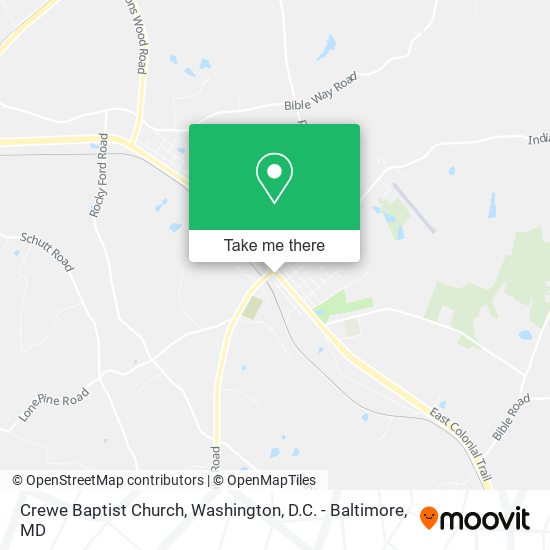 Crewe Baptist Church map
