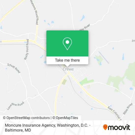 Moncure Insurance Agency map