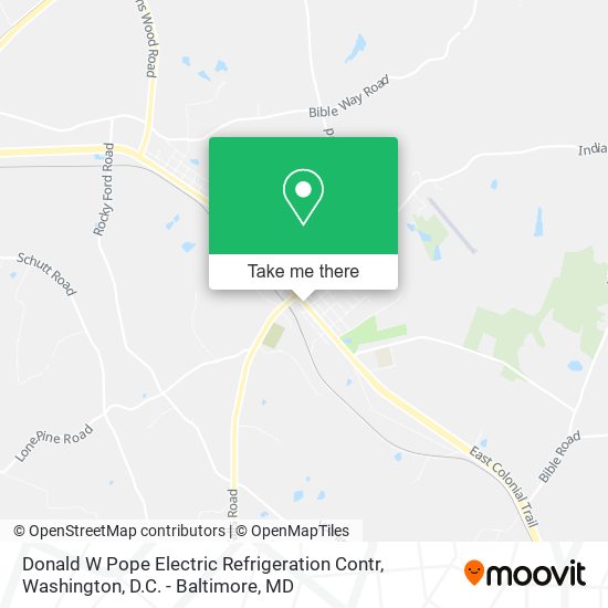 Donald W Pope Electric Refrigeration Contr map