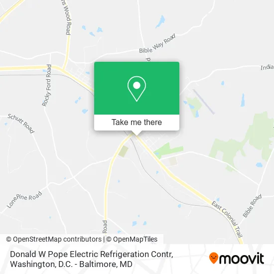 Donald W Pope Electric Refrigeration Contr map