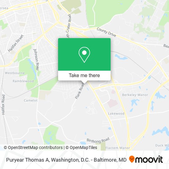 Mapa de Puryear Thomas A