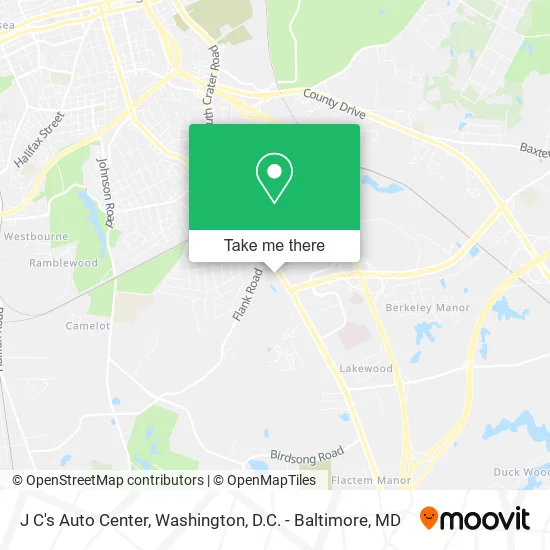 Mapa de J C's Auto Center
