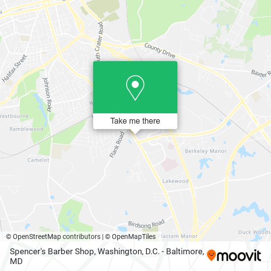 Spencer's Barber Shop map