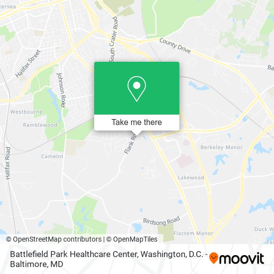 Mapa de Battlefield Park Healthcare Center