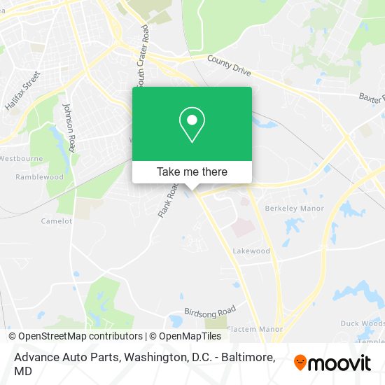 Advance Auto Parts map