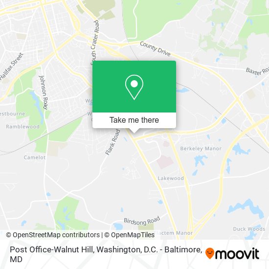 Mapa de Post Office-Walnut Hill