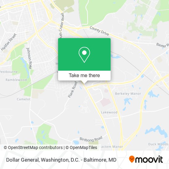Mapa de Dollar General