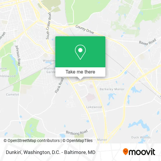 Dunkin' map