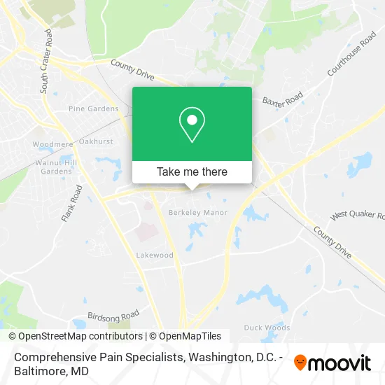 Comprehensive Pain Specialists map