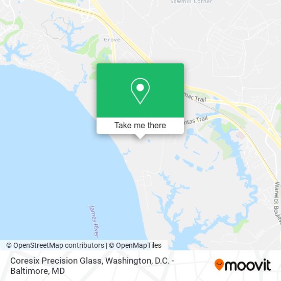 Coresix Precision Glass map