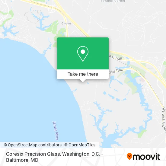 Coresix Precision Glass map