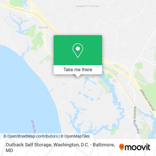 Outback Self Storage map
