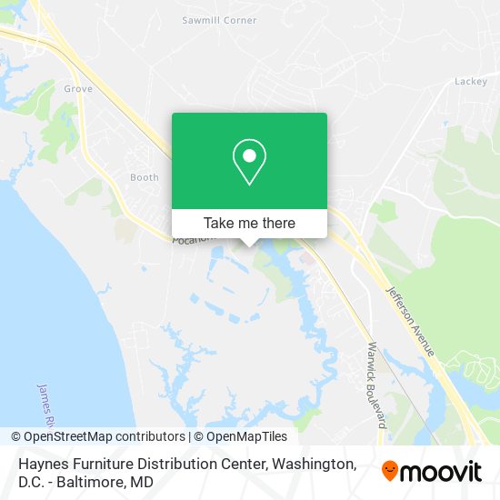 Haynes Furniture Distribution Center map