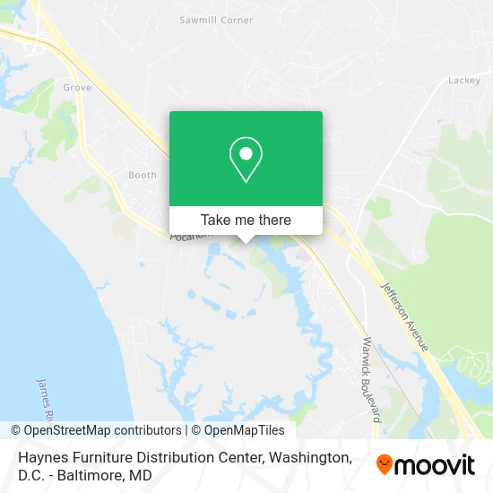 Haynes Furniture Distribution Center map