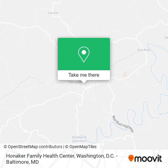 Honaker Family Health Center map