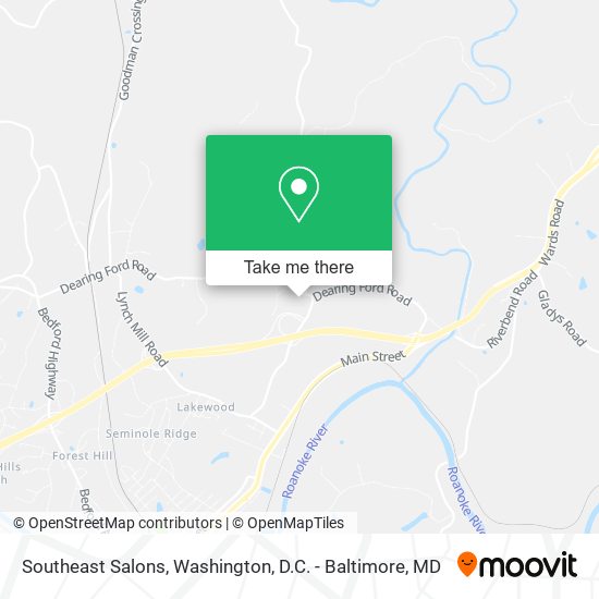 Mapa de Southeast Salons