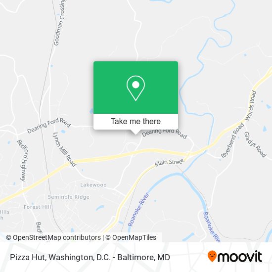 Pizza Hut map