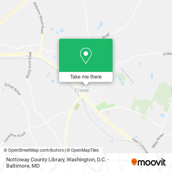 Nottoway County Library map