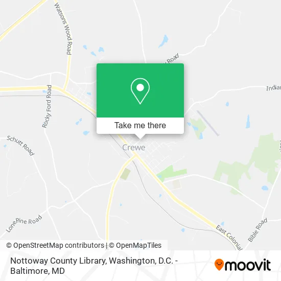 Nottoway County Library map