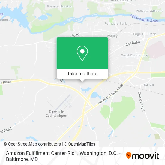 Amazon Fulfillment Center-Ric1 map