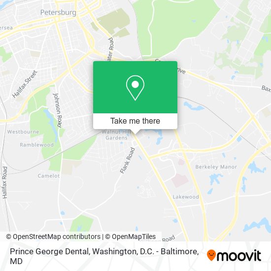Mapa de Prince George Dental
