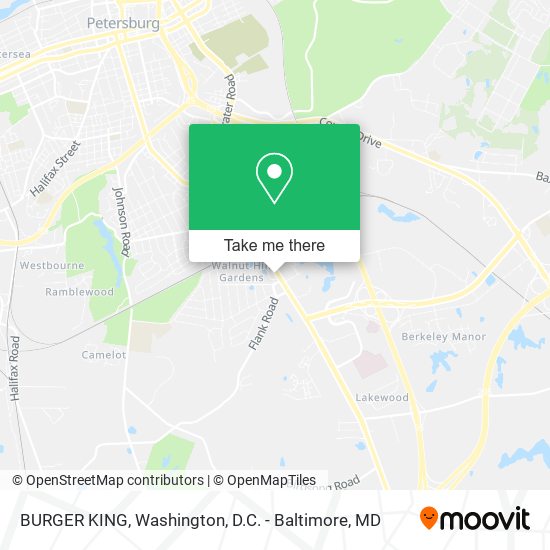 BURGER KING map
