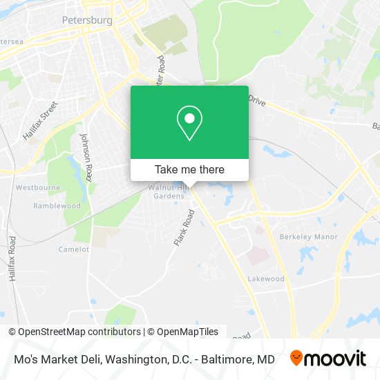 Mo's Market Deli map