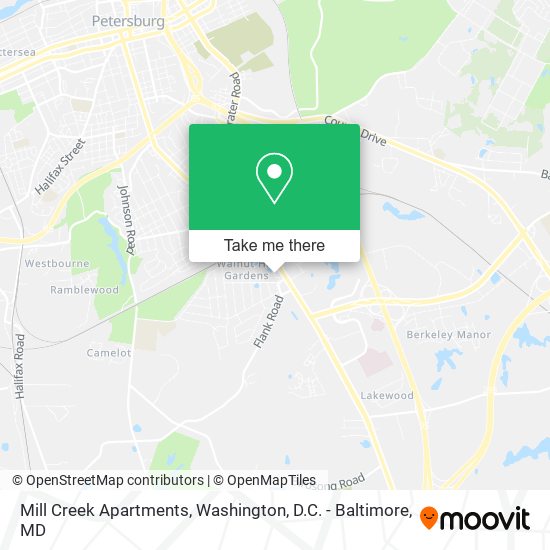 Mapa de Mill Creek Apartments
