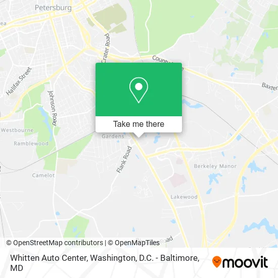 Mapa de Whitten Auto Center