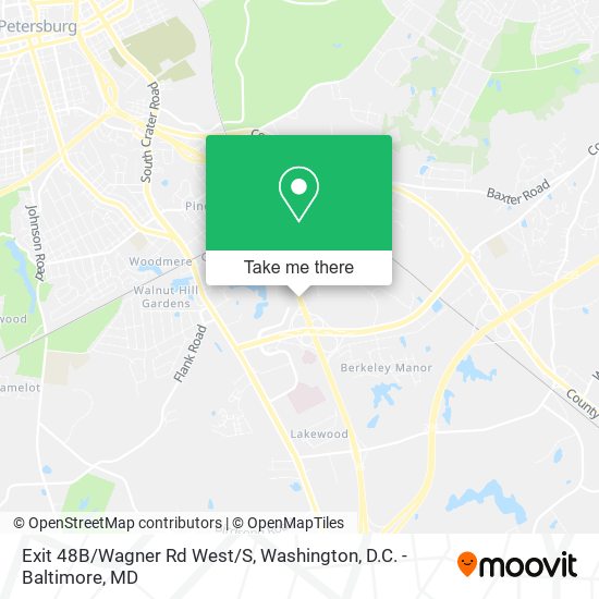 Mapa de Exit 48B/Wagner Rd West/S