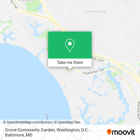 Mapa de Grove Community Garden