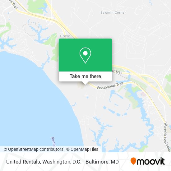 United Rentals map