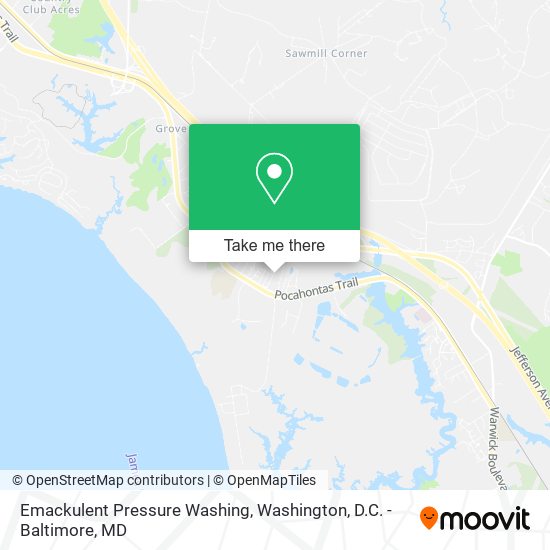 Emackulent Pressure Washing map