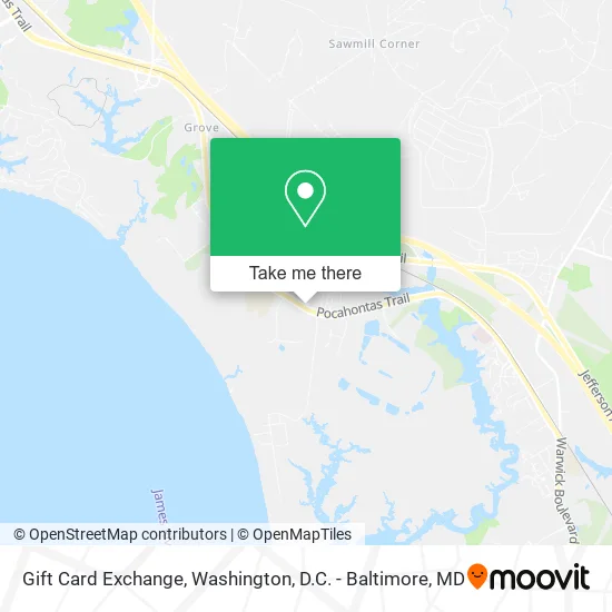 Gift Card Exchange map
