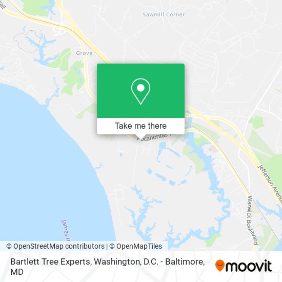 Bartlett Tree Experts map