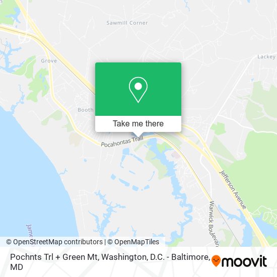 Pochnts Trl + Green Mt map